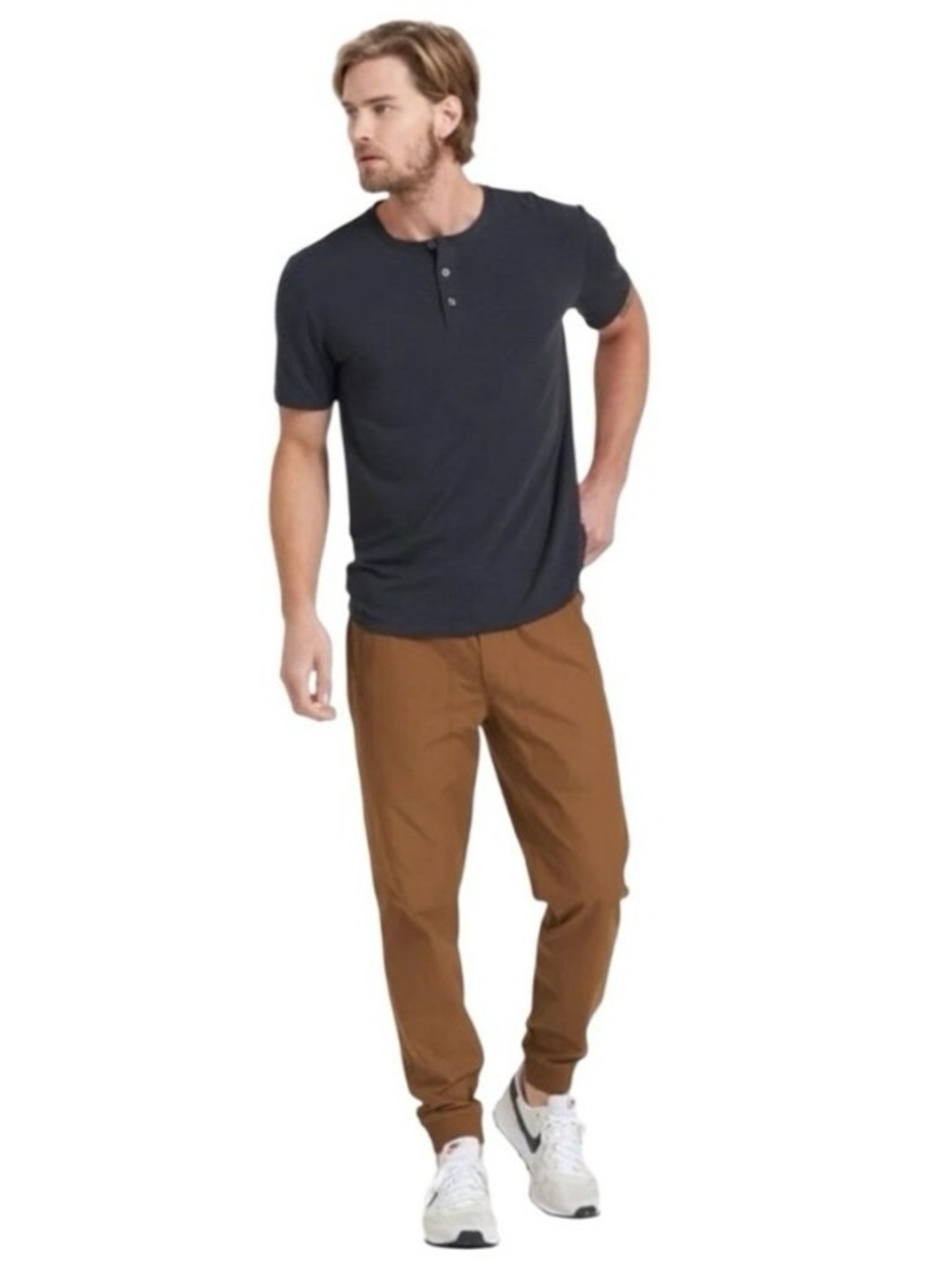 Vuori Meta Jogger Pants Men's Size Medium Tobacco Brown Tan Casual V436